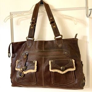 Brown Leather Tote Bag